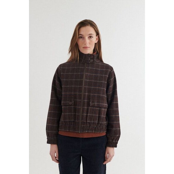 Basic Apparel Karierte Oversize Jacke MISA aus Bio-Baumwolle