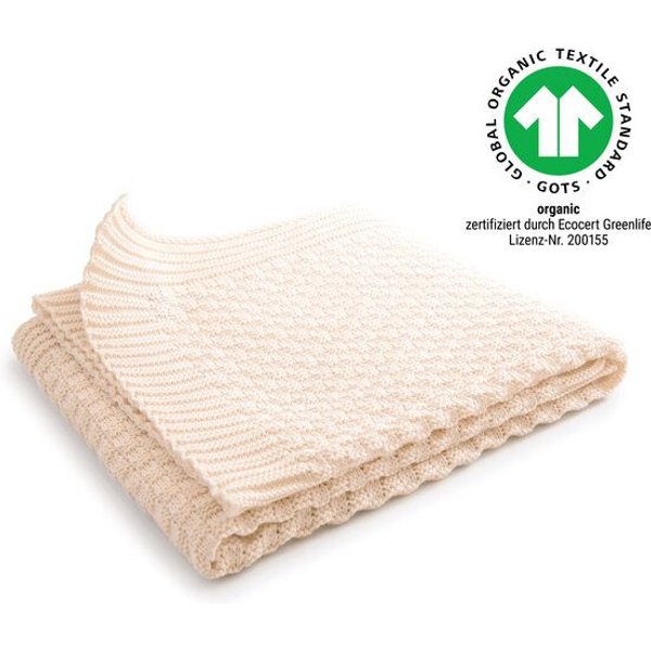 Sonnenstrick – Bio Baby-Erstlingsdecke (80 x 80 cm) Bio-Baumwolle