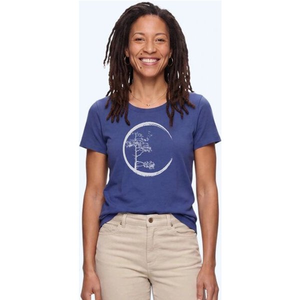 Life-Tree Organic Fairwear Shirt Women Fairwear Organic Dusk Circle | Blau