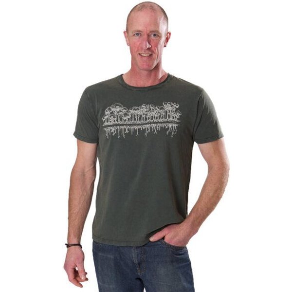 Life-Tree Organic Fairwear Shirt Men Mirror | Grün/Blau