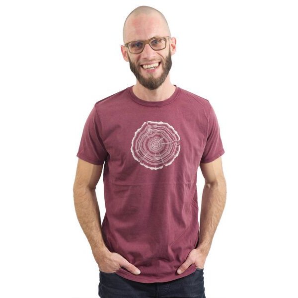 Life-Tree Organic Fairwear Shirt Men Treeslice | Grün/Weiss/Blau/Rot