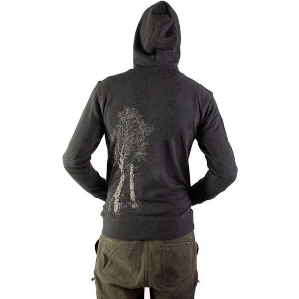 Life-Tree Organic Fairwear Zipper Unisex Birke | Grau