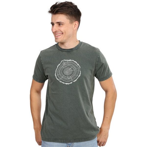 Life-Tree Organic Fairwear Shirt Men Treeslice | Grün/Weiss/Blau/Rot