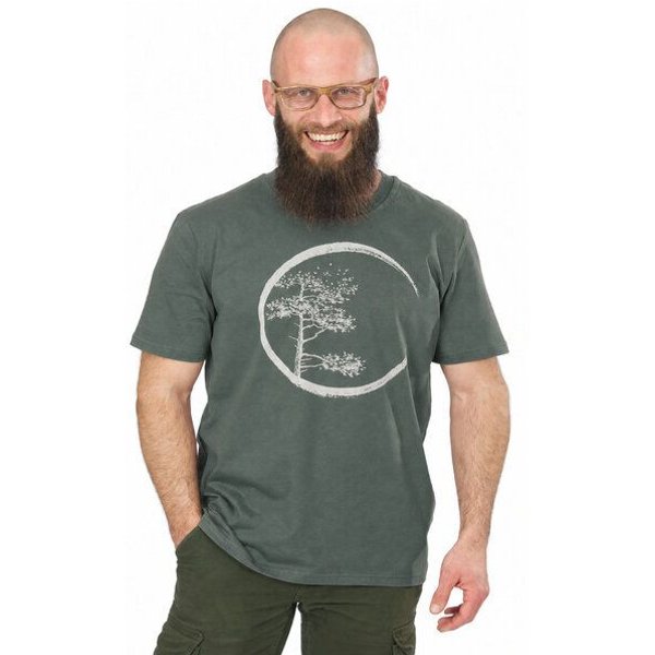 Life-Tree Organic Fairwear Shirt Men Fairwear Organic Stone Circle | Grün