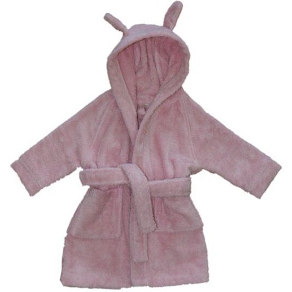 Leela Cotton Baby Kinder Bademantel mit Kapuze