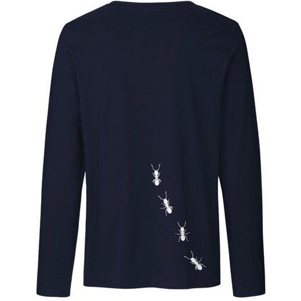 HANDGEDRUCKT "Ameisen" Männer Longsleeve Neutral
