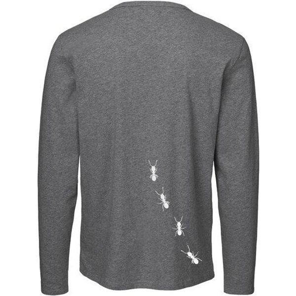 HANDGEDRUCKT "Ameisen" Männer Longsleeve Neutral