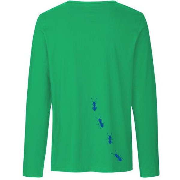 HANDGEDRUCKT "Ameisen" Männer Longsleeve Neutral