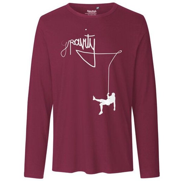 HANDGEDRUCKT "Gravity" Männer Longsleeve Neutral