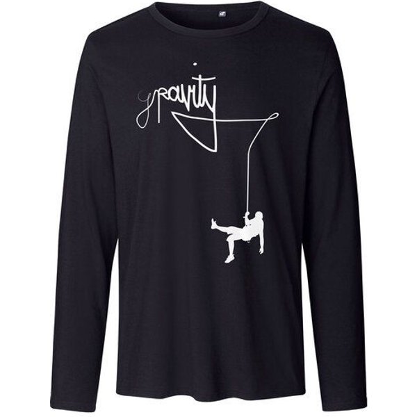 HANDGEDRUCKT "Gravity" Männer Longsleeve Neutral