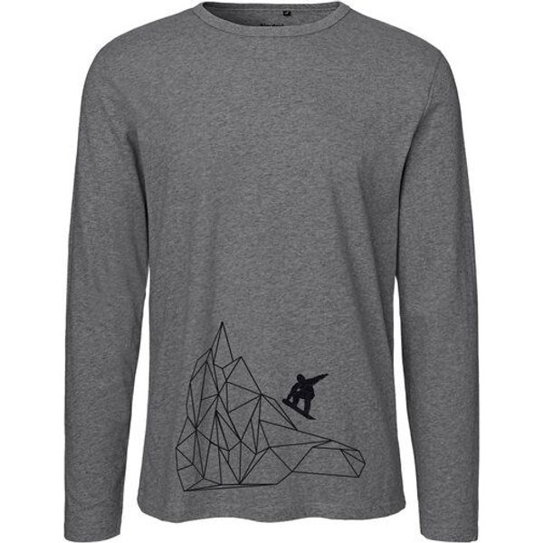 HANDGEDRUCKT RESTPOSTEN "Origamipiste" Männer Longsleeve Neutral
