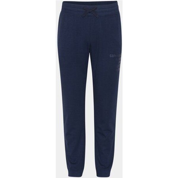 Copenhagen Bamboo Marineblaue Bambus-Sweatpants mit Logo