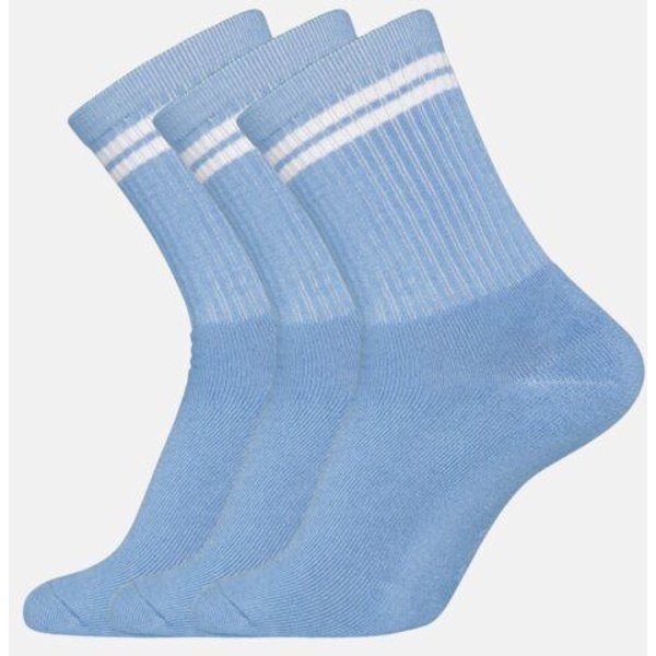 Copenhagen Bamboo 3 Paar hellblaue Tennissocken aus Bambus