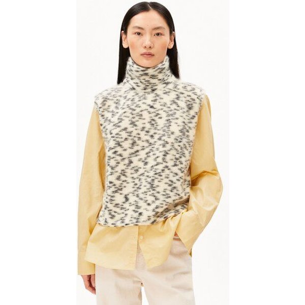 ARMEDANGELS MOHAIR BLEND DOTS Damen Strickweste aus Woll-Mohair-Mix