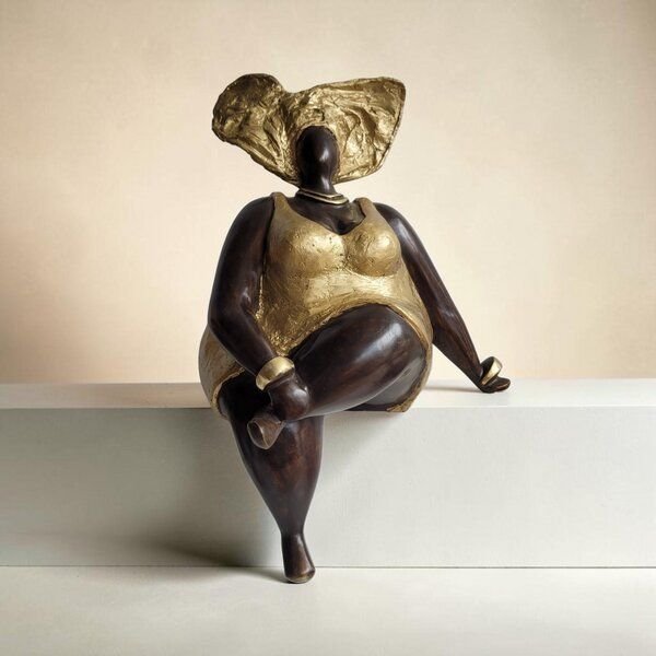 Moogoo Creative Africa Bronze-Skulptur "Bobaraba Yolanda" Unikate by Hamidou | handgemacht