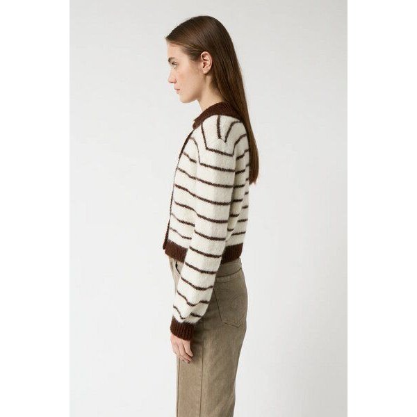 amt.studio Cardigan Praline Striped