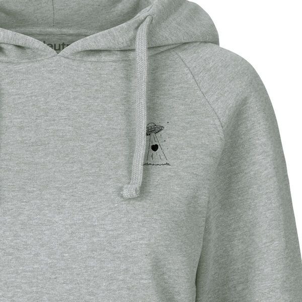 HANDGEDRUCKT "Beam it up" Frauen Hoody Neutral