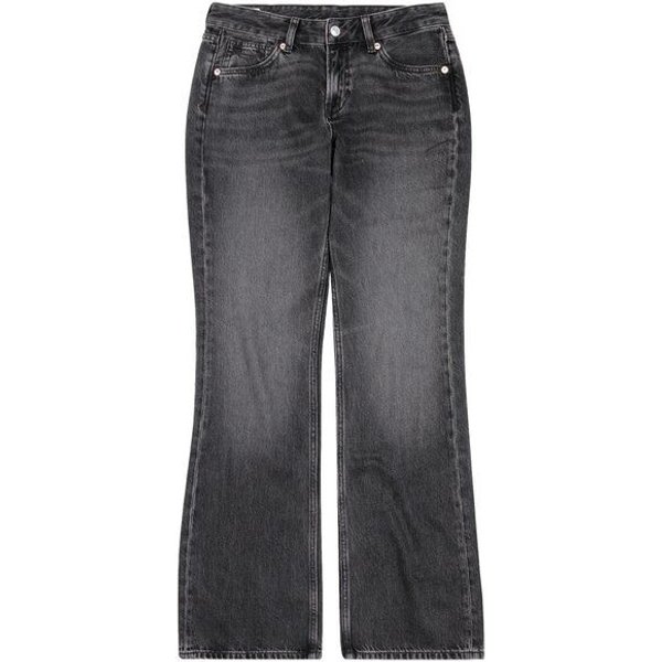 Kings Of Indigo Jeans Teruko - Mid Rise Flared - Vilma Brown Black Worn