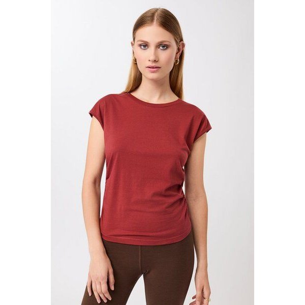 Mandala Side Ruffled Top