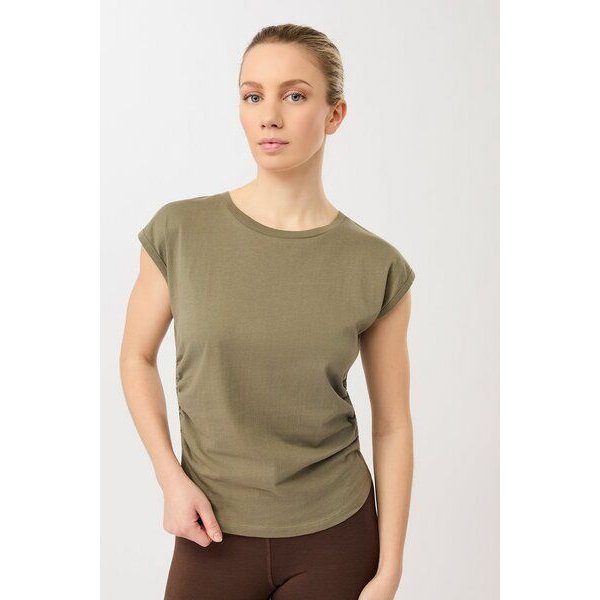 Mandala Side Ruffled Top