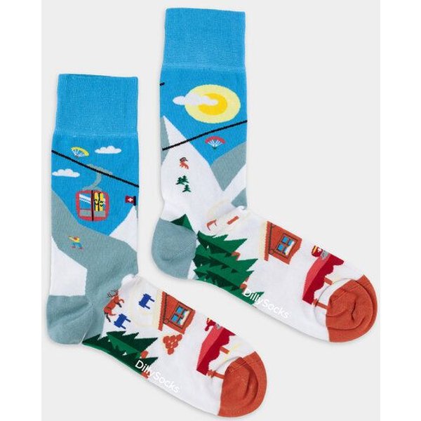 DillySocks Socken Alpine Adventure aus Biobaumwoll-Mix