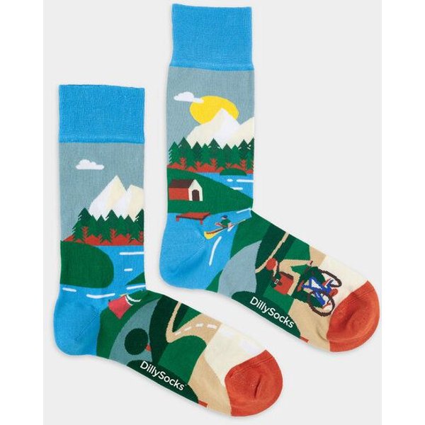 DillySocks Socken Mountain Escape aus Biobaumwoll-Mix