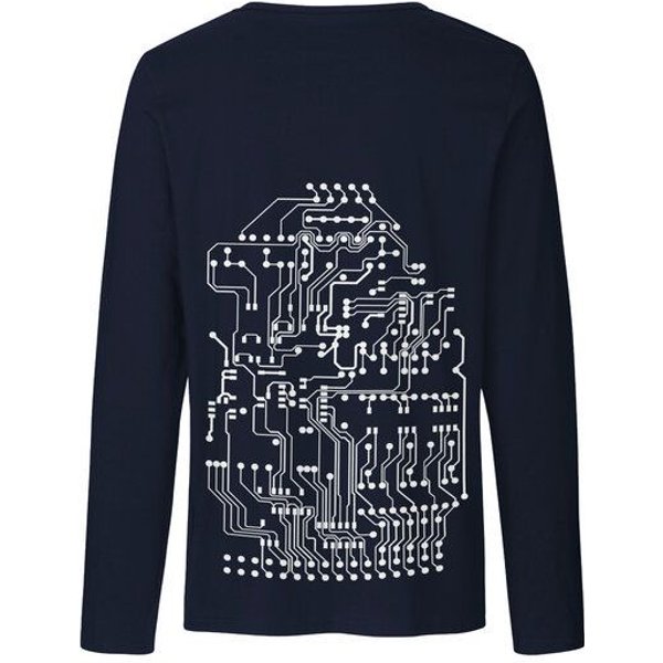 HANDGEDRUCKT "Vernetzt" Männer Longsleeve Neutral