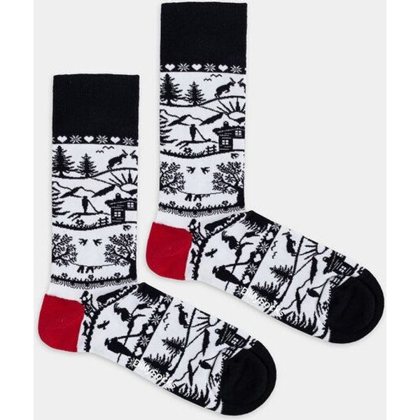 DillySocks Socken Swiss Silhouette aus Biobaumwoll-Mix