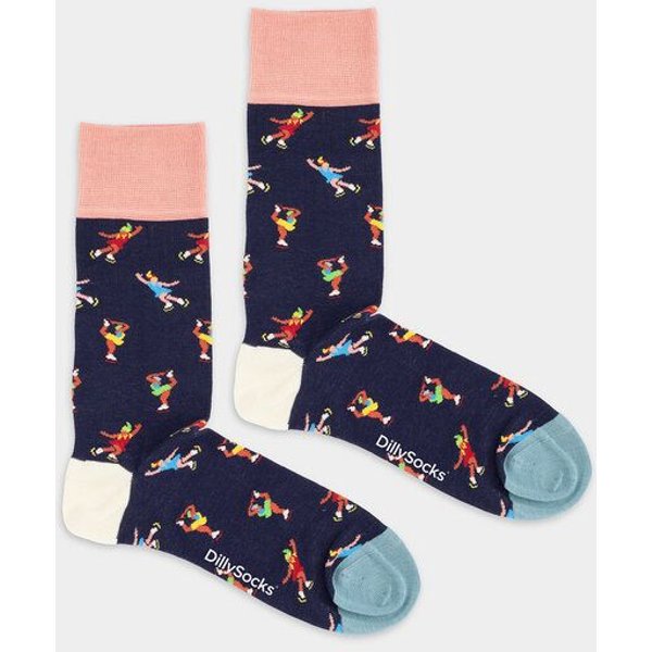 DillySocks Socken Winter Skaters aus Biobaumwoll-Mix