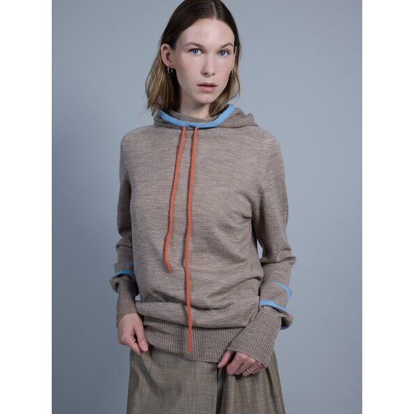 Susan's Fashion Damen Hoodie Karlie aus Biomerinowolle