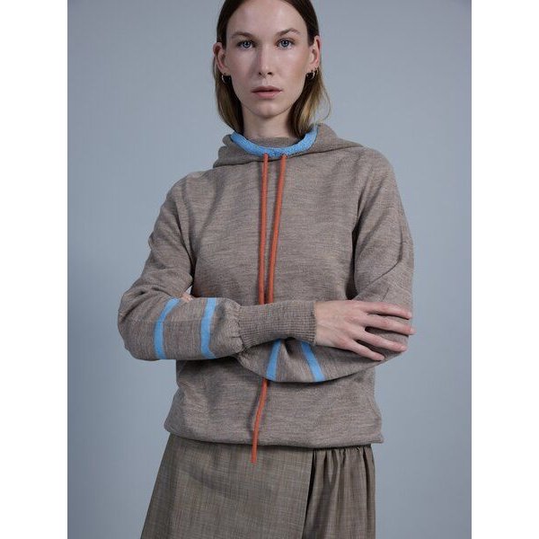 Susan's Fashion Damen Hoodie Karlie aus Biomerinowolle