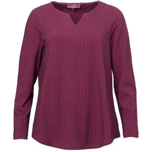 Heidekönigin Blusenshirt bedruckt - GOTS