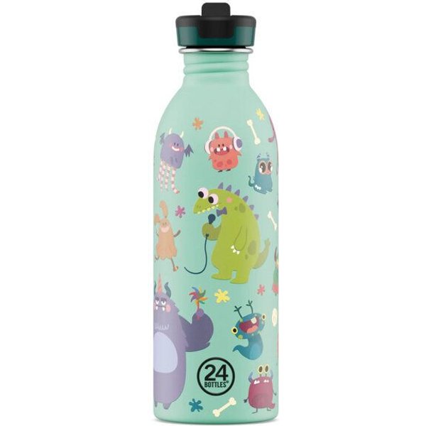 24bottles 0,5l Kids Edelstahl Trinkflasche mit Sportverschluss