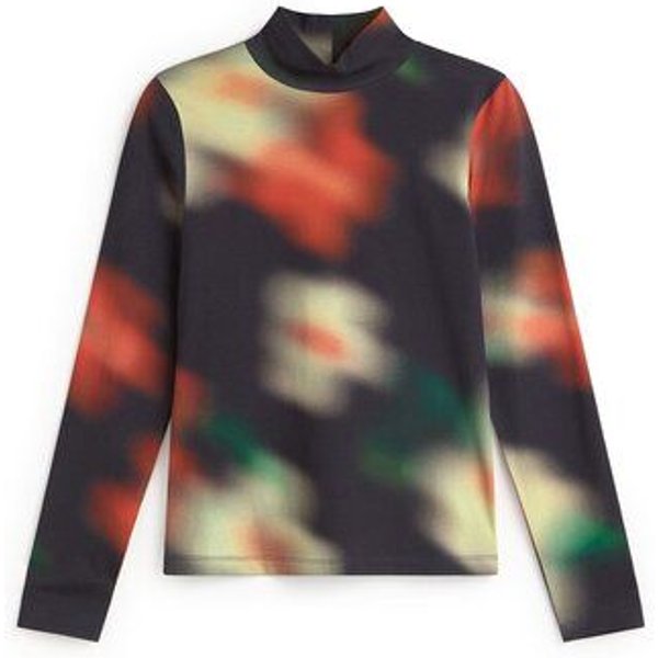thinking mu Ellen Longsleeve mit Bloom-Druck und Rollkragen