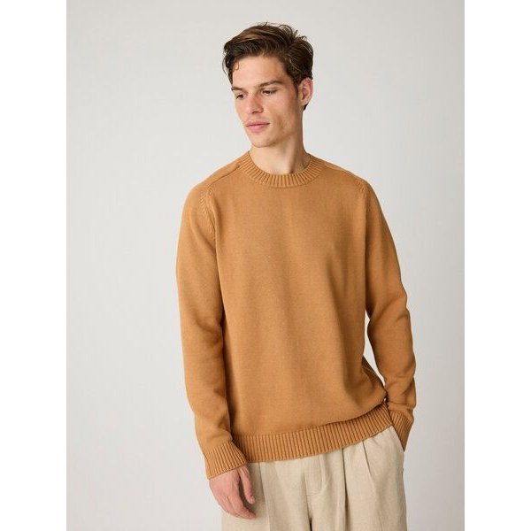 KnowledgeCotton Apparel Strickpullover CREW NECK aus Bio-Baumwolle