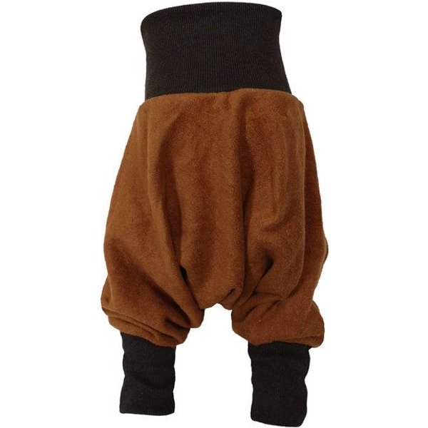 liebewicht Warme Yogahose Pumphose Bio Fleece braun