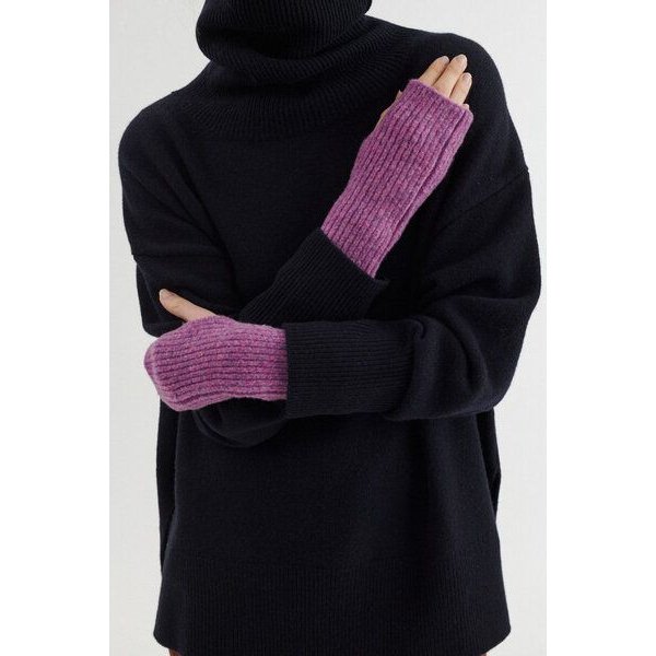 Basic Apparel Strick-Armstulpen SALLY mit Bio-Wolle