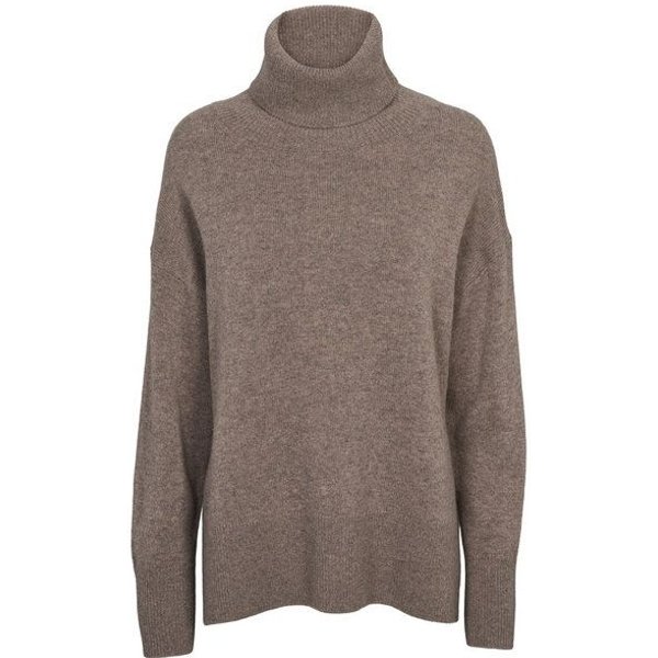 Basic Apparel Strickpullover LIZ mit Rollkragen aus Bio-Merinowolle