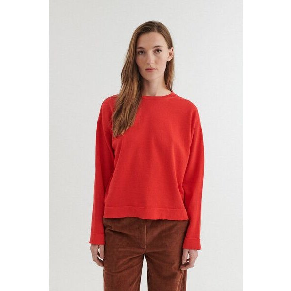 Basic Apparel Rundhals-Pullover KARI aus Bio-Baumwolle
