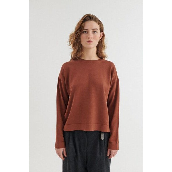 Basic Apparel Rundhals-Pullover KARI aus Bio-Baumwolle