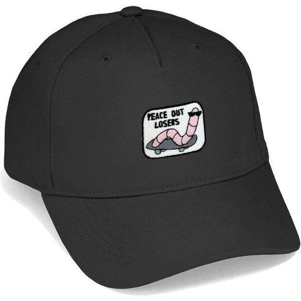 Bestickte Cap – Ollie der Skater–Wurm – LIGARTI Tiermanufaktur