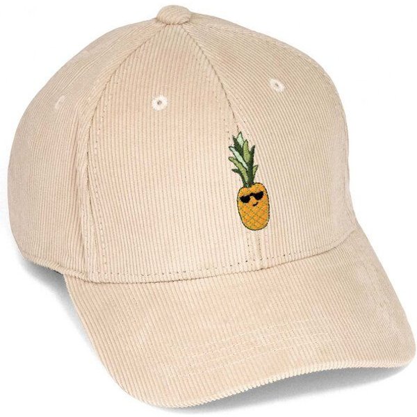 Bestickte Cord Cap – Ananas – LIGARTI Tiermanufaktur