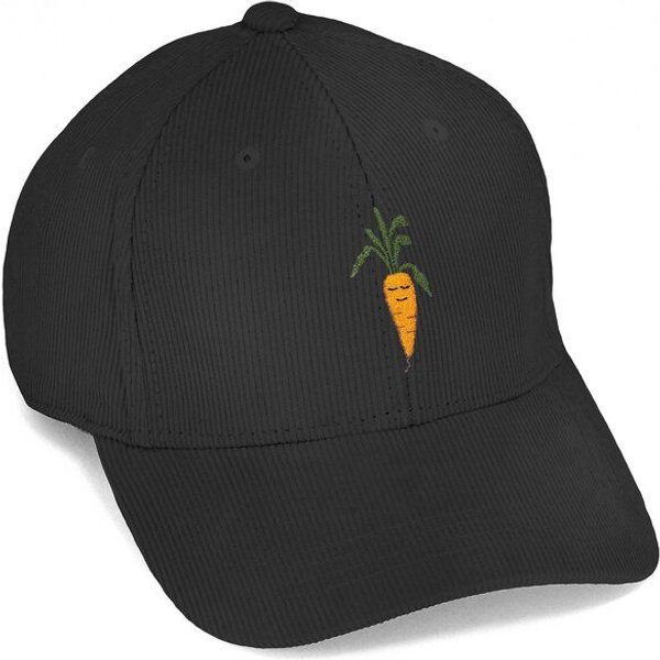 Bestickte Cord Cap – Karotte – LIGARTI Tiermanufaktur