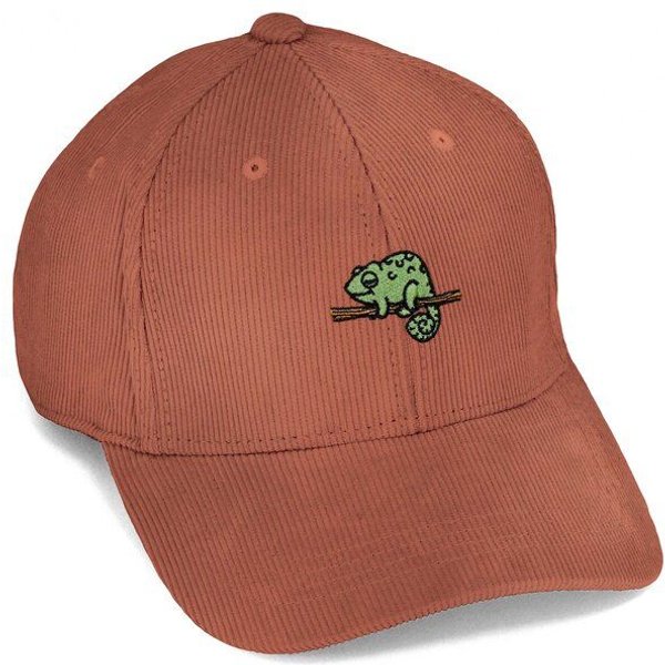 Bestickte Cord Cap – Mareike das Chamäleon – LIGARTI Tiermanufaktur