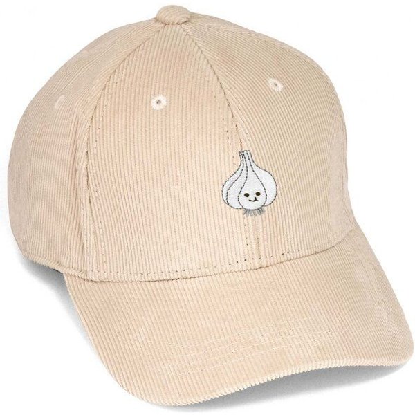Bestickte Cord Cap – Knoblauch – LIGARTI Tiermanufaktur