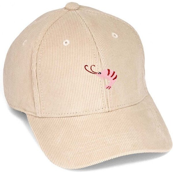 Bestickte Cord Cap – Nele der Shrimp – LIGARTI Tiermanufaktur