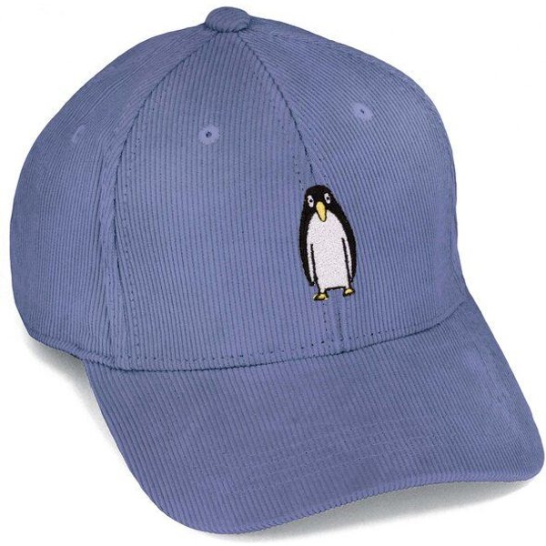 Bestickte Cord Cap – Thorben der Pinguin – LIGARTI Tiermanufaktur