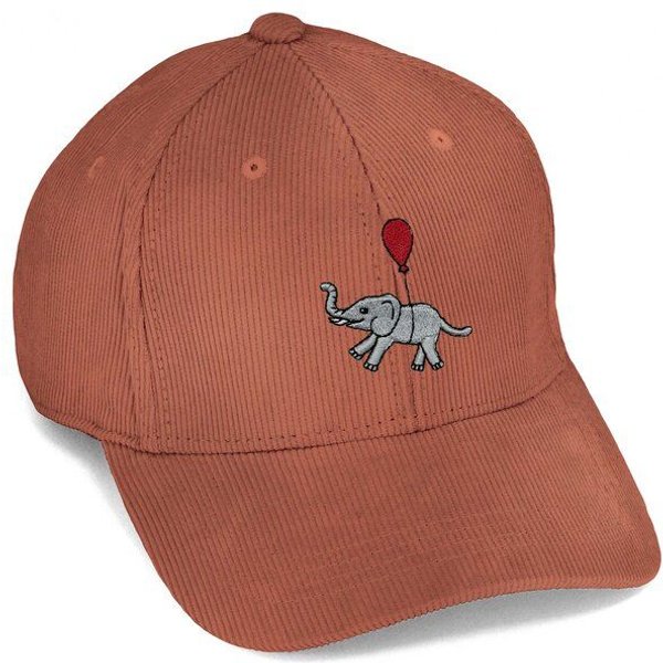 Bestickte Cord Cap – Tuffi der Elefant – LIGARTI Tiermanufaktur