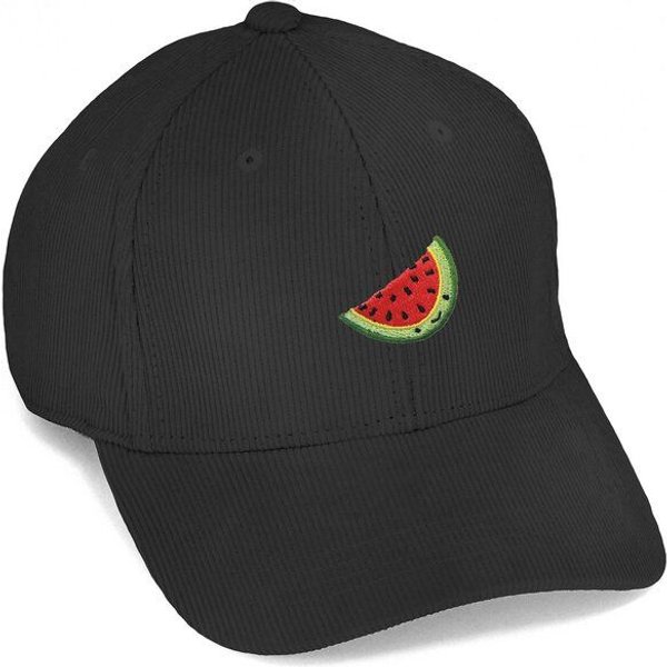 Bestickte Cord Cap – Wassermelone – LIGARTI Tiermanufaktur