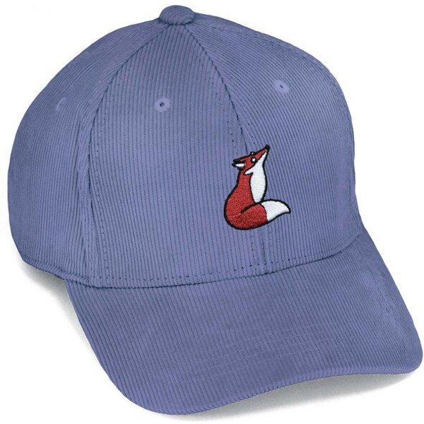 Bestickte Cord Cap – Valentina der Fuchs – LIGARTI Tiermanufaktur